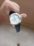 Tissot Black Strap With White Dial